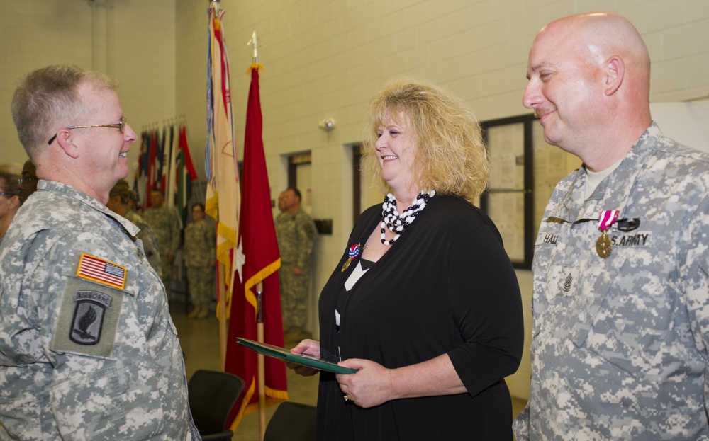 265th Support Group (Regional) change of responsibility held in Metter, Georgia