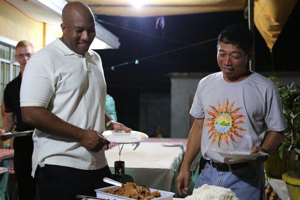 Tamaoyan dinner at barangay captain's house