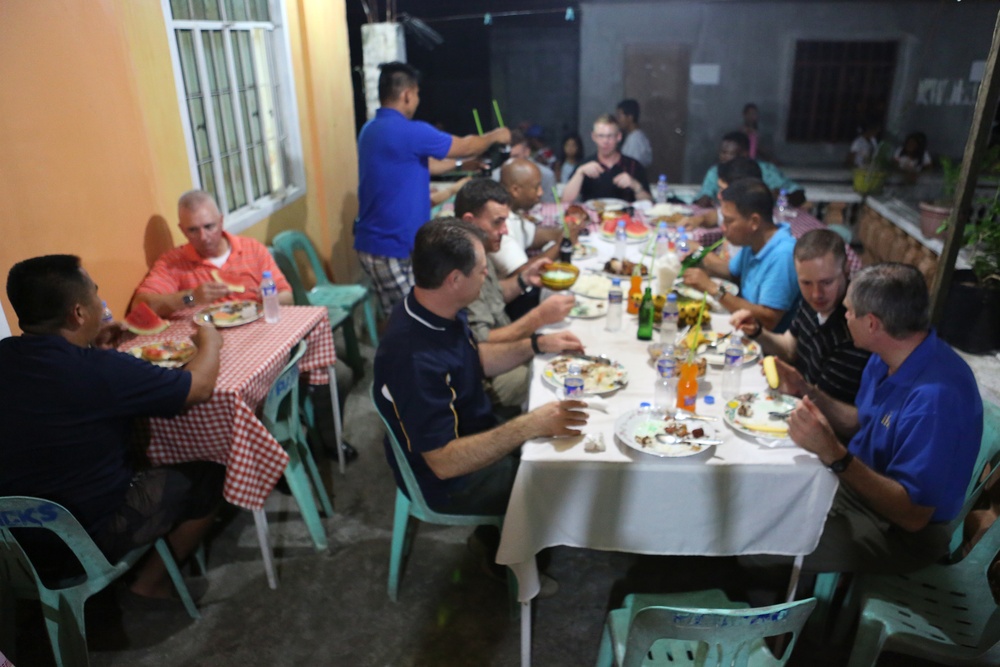 Tamaoyan dinner at barangay captain's house