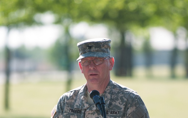 Treece speaks at memorial service