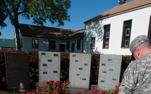Treece views memorial