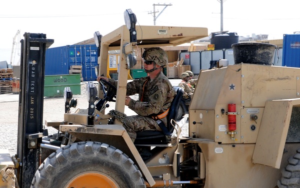 1011th QM Company troops continue retrosort efforts at BAF