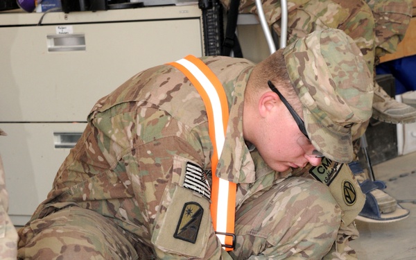 1011th QM Company troops continue retrosort efforts at BAF