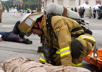 Japan, US first responders train for aircraft mishap