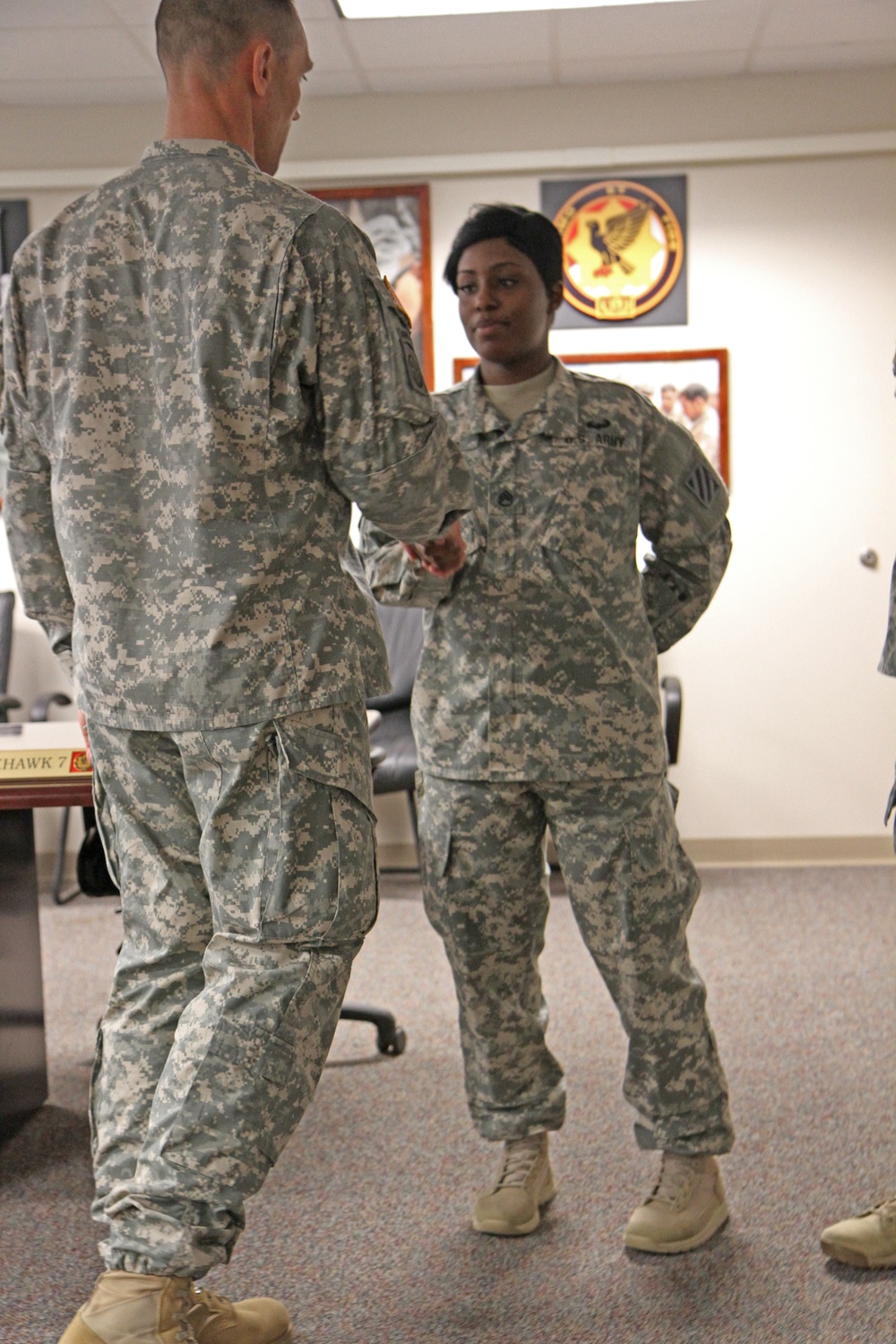 MCoE senior enlisted leader recognizes Sledgehammer Soldiers for excellence