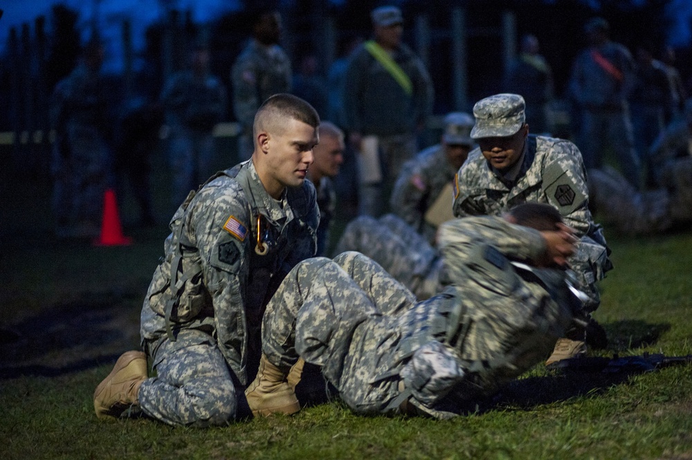 Soldiers kick off Sapper Stakes with a relay physical fitness test