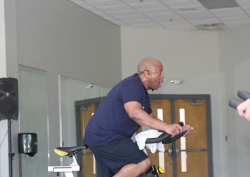 Pedal power: 1st TSC sergeant major leads from the front