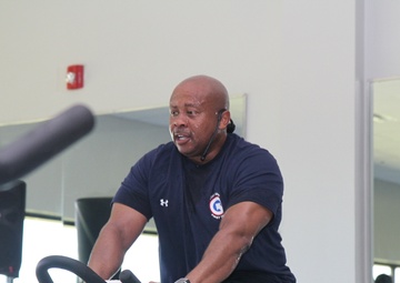 Pedal power: 1st TSC sergeant major leads from the front