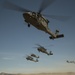 Black Hawks from Hawaii fly during pre-deployment training