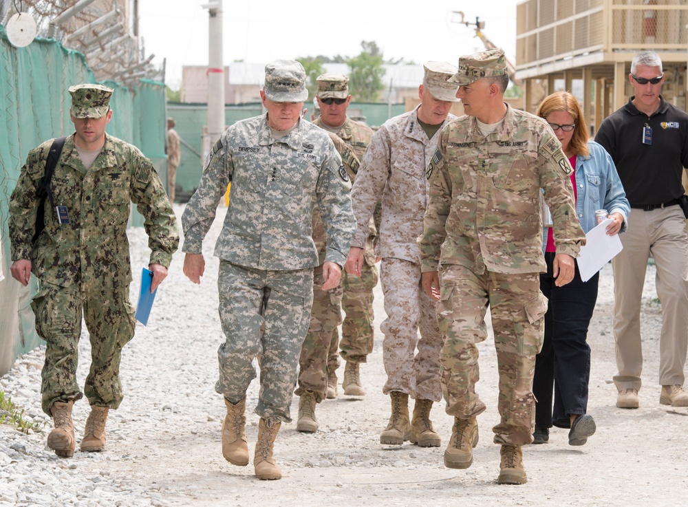 Gen. Dempsey visits Bagram Air Field, Afghanistan