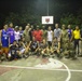 AFP service members, local residents of Barangay Bigaa and U.S. service members participate in a friendship basketball game