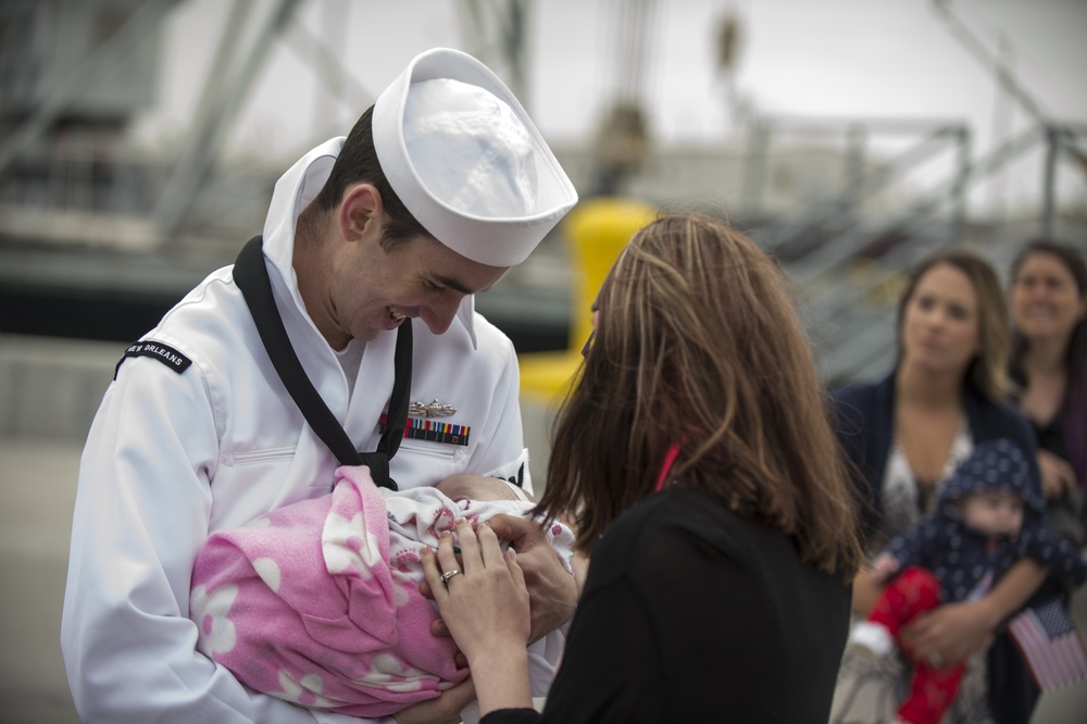 USS New Orleans homecoming