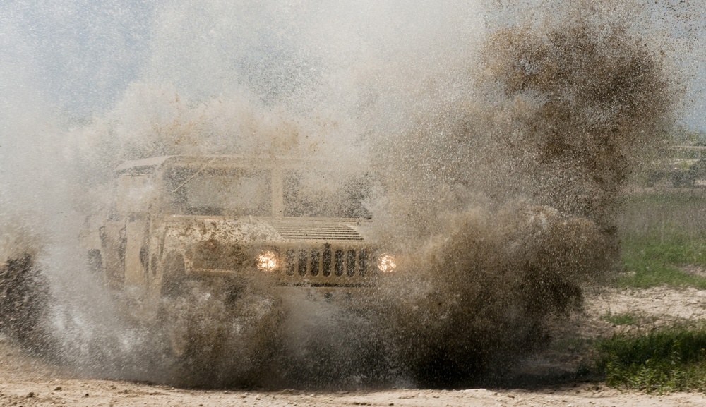 Humvee in action