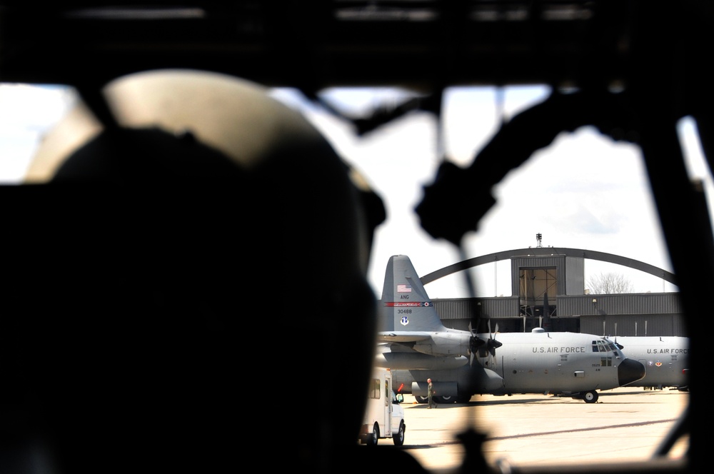 Bravo Company 1-137th supports Ohio Air National Guard