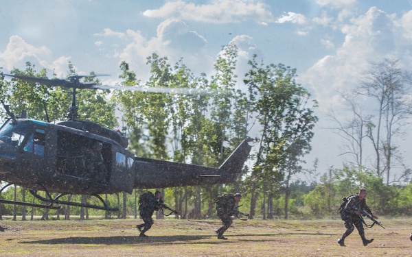 Air assault live fire exercise