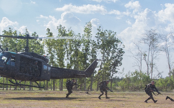 Air assault live fire exercise