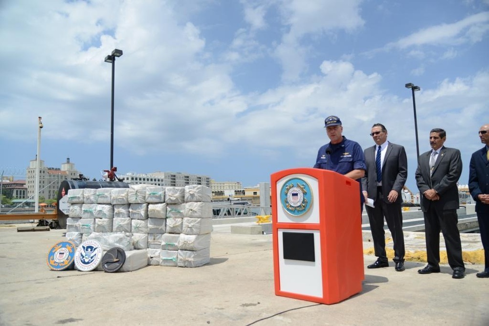 Coast Guard, federal, local authorities bust 2 drug smugglers and seize $37 million worth of cocaine in the Caribbean Sea