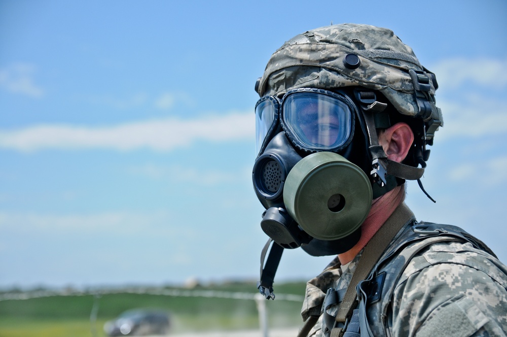US Forces train to repel volatile solvent attack