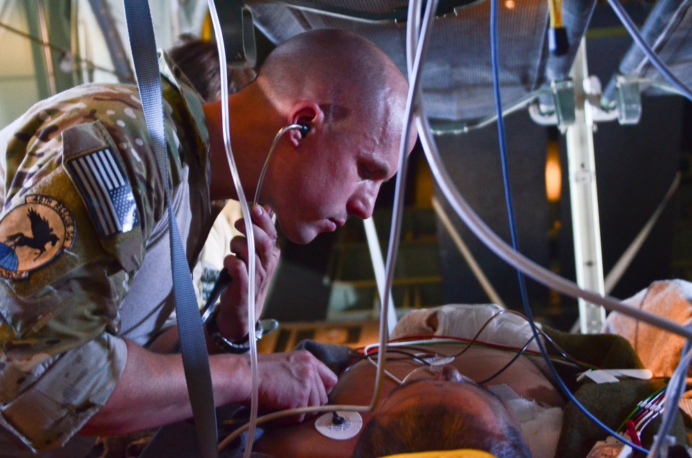 563rd Guardian Angels transport injured sailors to North Island North Island, Calif.