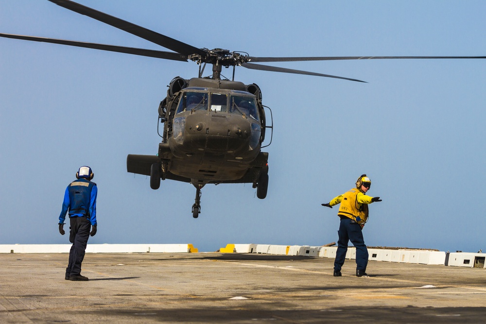 Deck landing qualification on USS Mesa Verde