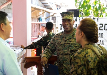 Bigaa Health Center receives medical supply turnover from U.S. forces