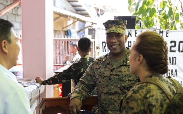 Bigaa Health Center receives medical supply turnover from U.S. forces