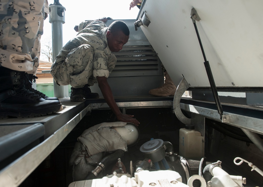 Djiboutian Coast Guard training