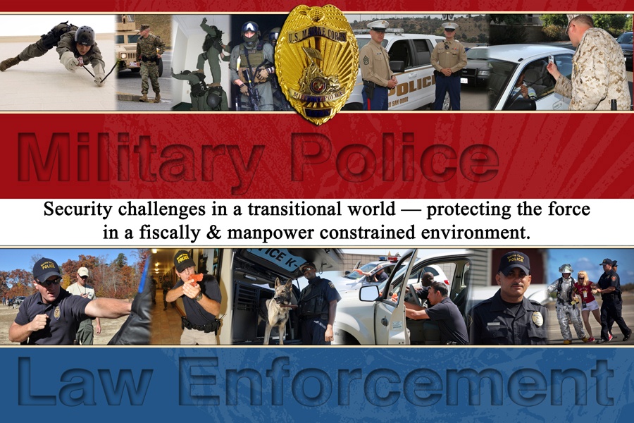 Marine Corps military police and civilian law enforcement