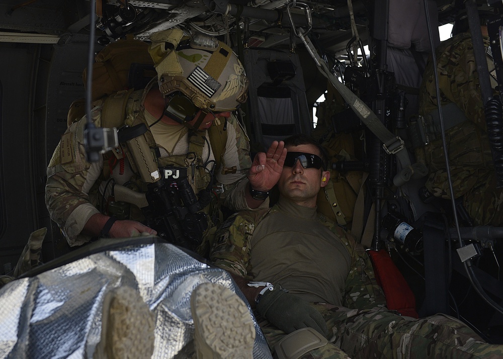 Bagram rescue squadron train to refine skills