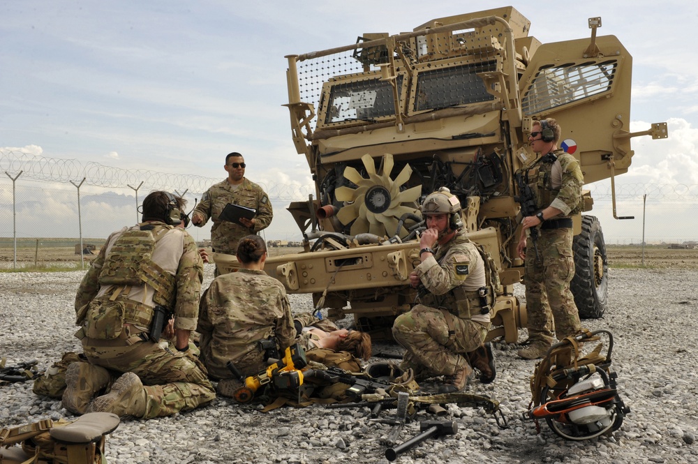 Bagram rescue squadron trains to refine skills