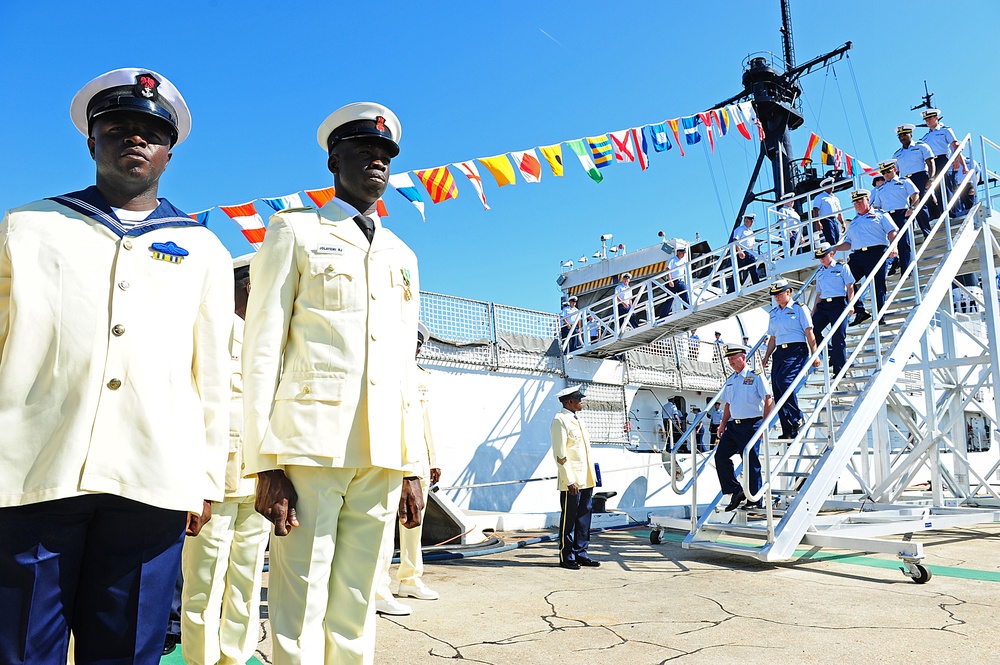 Former Coast Guard Cutter Gallatin transfered to Nigerian navy