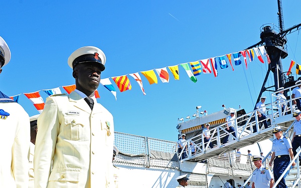 Former Coast Guard Cutter Gallatin transfered to Nigerian navy