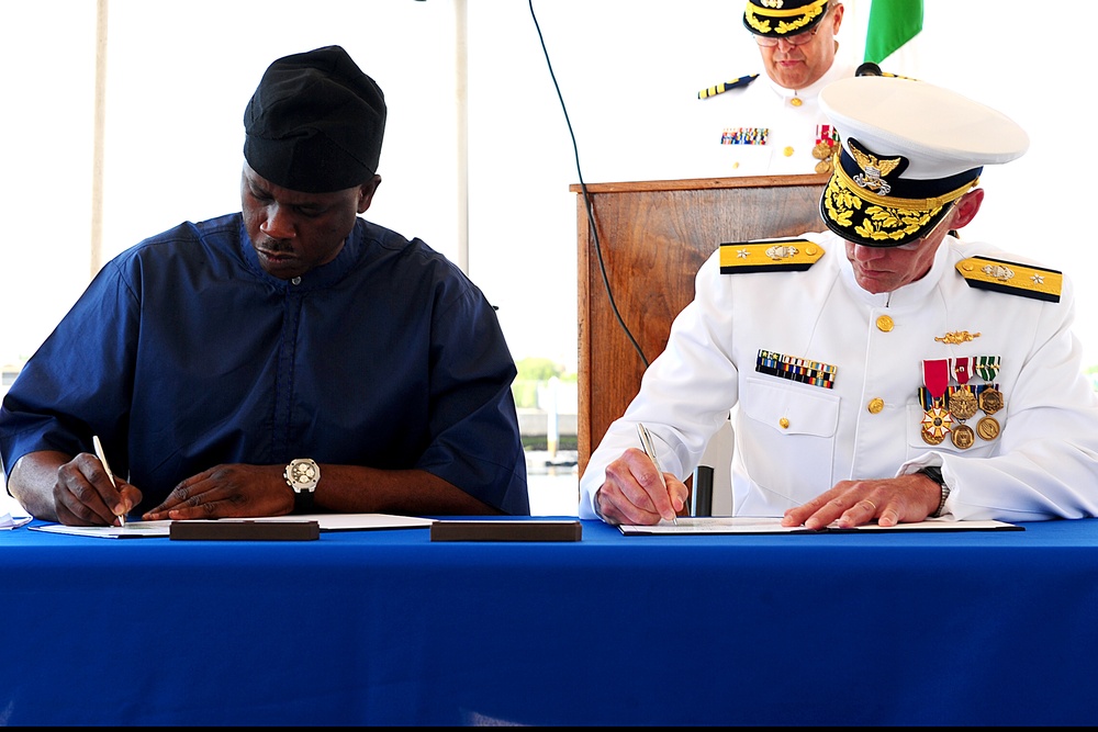 Former Coast Guard Cutter Gallatin transfered to Nigerian navy