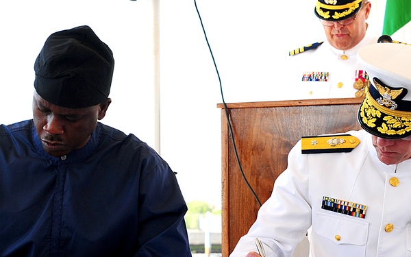 Former Coast Guard Cutter Gallatin transfered to Nigerian navy