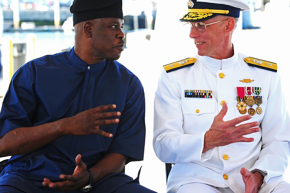 Former Coast Guard Cutter Gallatin transfered to Nigerian navy