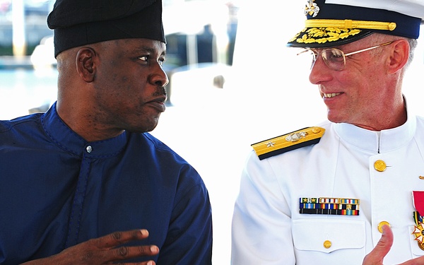 Former Coast Guard Cutter Gallatin transfered to Nigerian navy