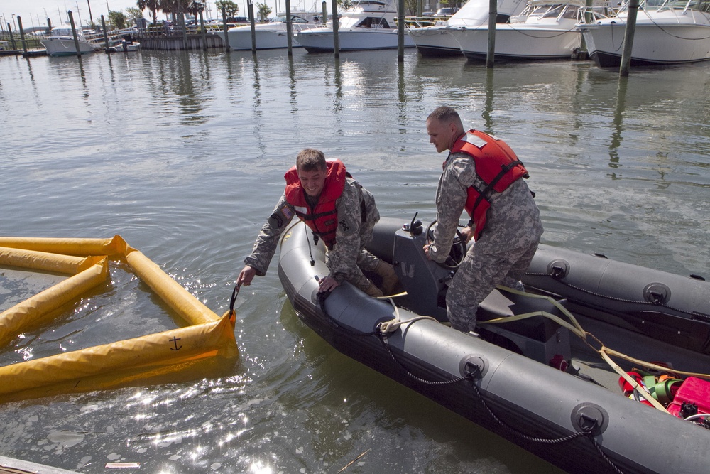 Ceremony preempted by real-world emergency as Army Reserve Soldiers respond