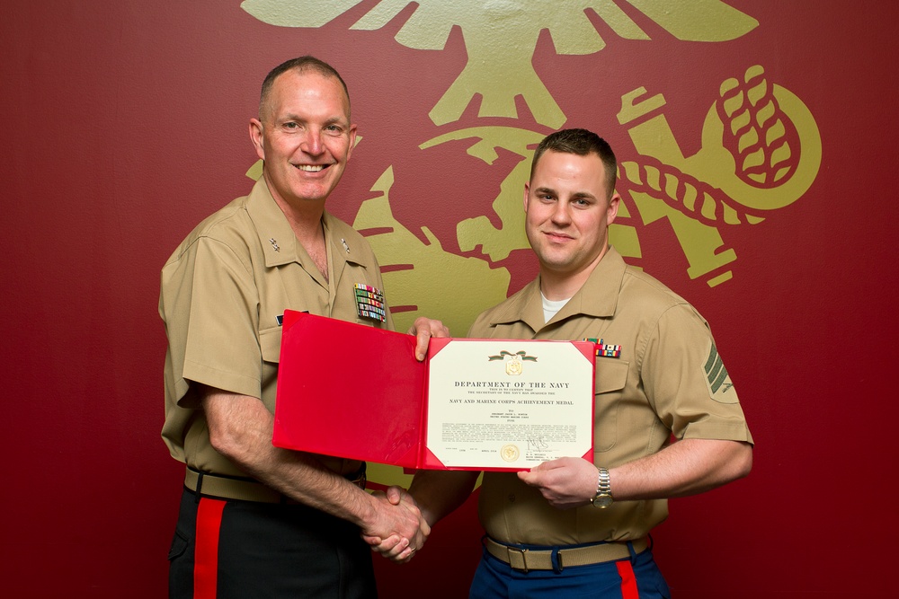 Port Angeles Marine recruiter, Florida native awarded for exceptional performance