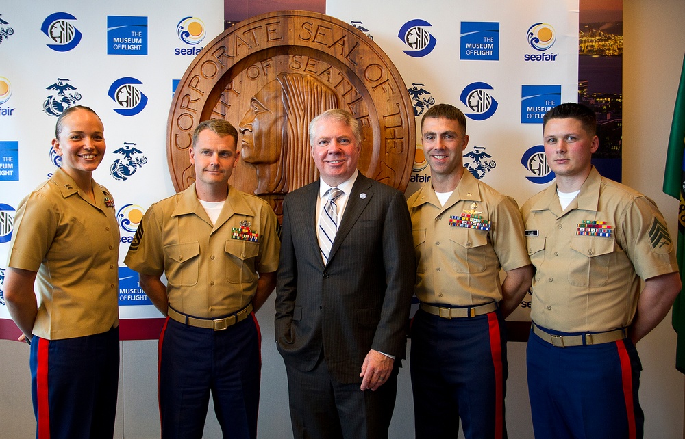 Marines, Seattle Mayor announce upcoming Marine Week Seattle