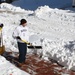 Shoveling snow