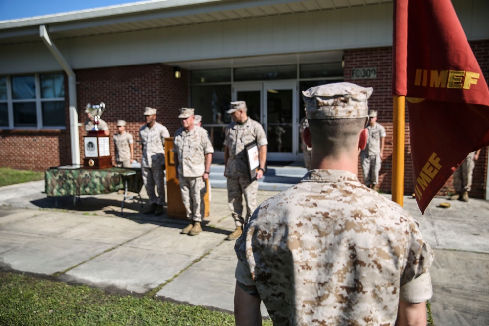 Eighth Communication Battalion, 2nd ANGLICO receive Chesty Puller Award