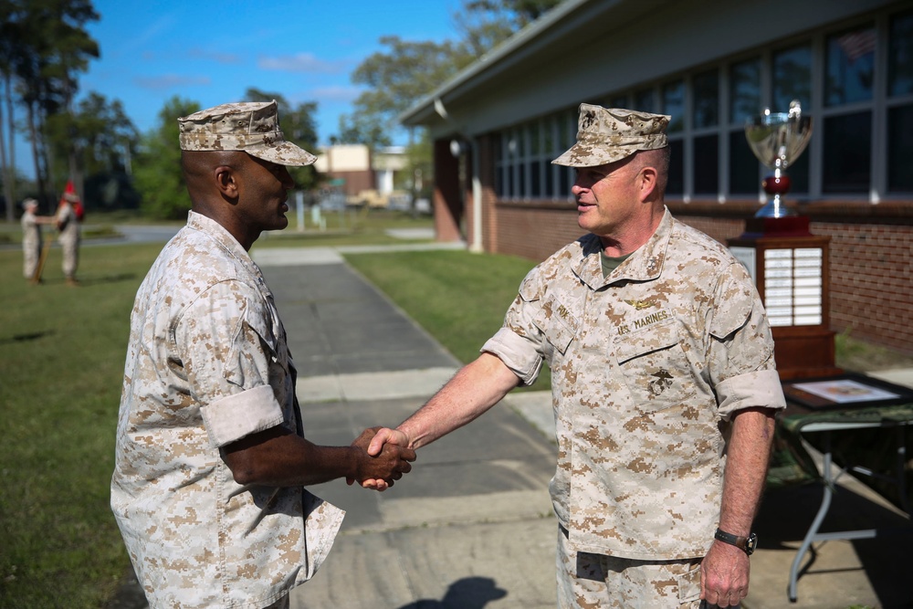 Eighth Communication Battalion, 2nd ANGLICO receive Chesty Puller Award