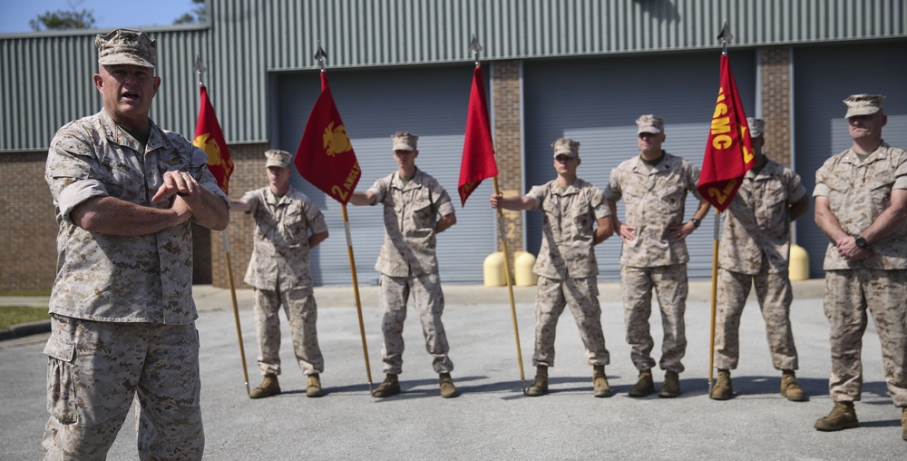 Eighth Communication Battalion, 2nd ANGLICO receive Chesty Puller Award