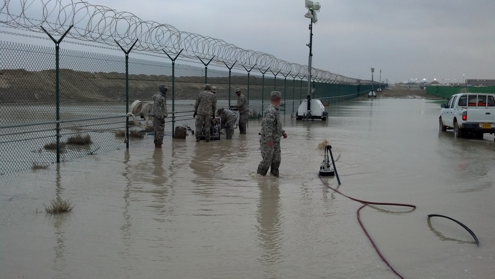 19th Engineers overcome flooding, focus on improving life for deployed Soldiers