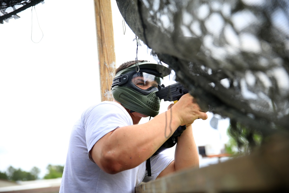 Marines relieve stress while having fun