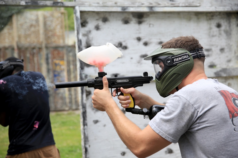 Marines relieve stress while having fun