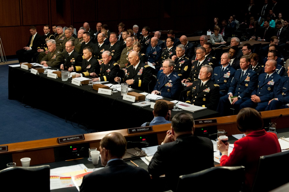 CJCS VCJCS Service Chiefs SASC hearing on military compensation
