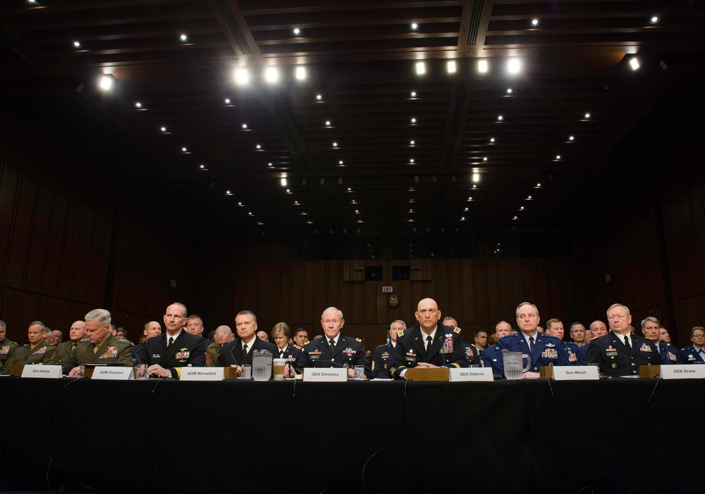 CJCS VCJCS Service Chiefs SASC hearing on military compensation