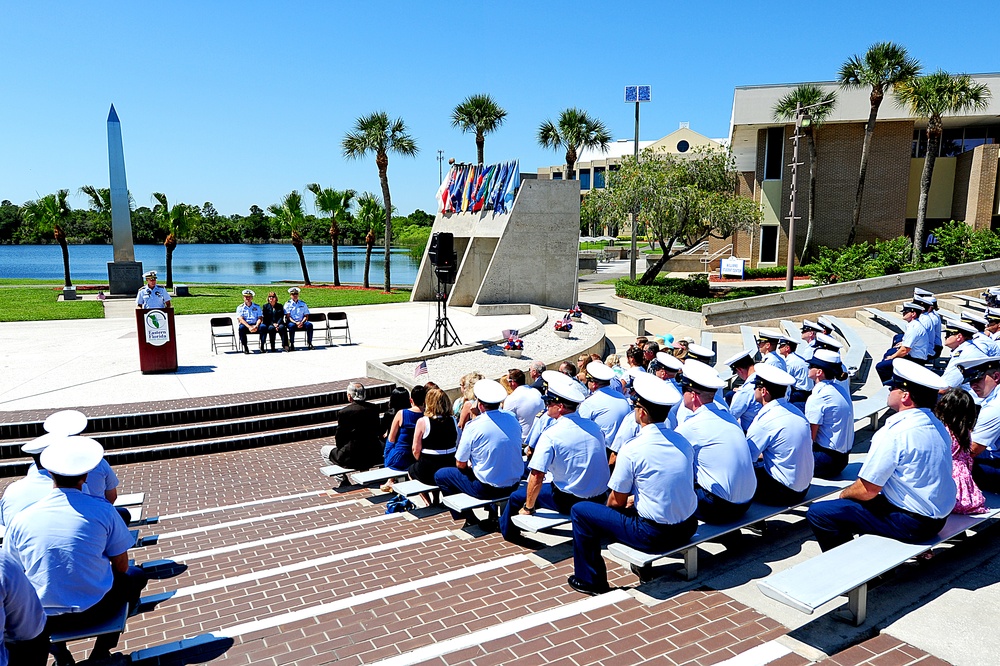 Wall of Honor ceremony for BMCS Terrell Horne at Eastern Florida State College