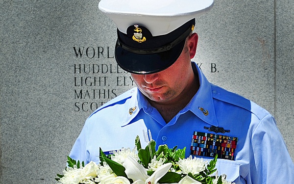 Wall of Honor ceremony for BMCS Terrell Horne at Eastern Florida State College